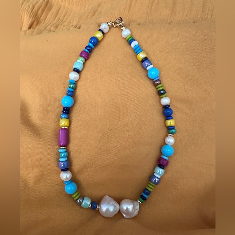 Martha Calvo Mykonos Baroque Pearl Necklace